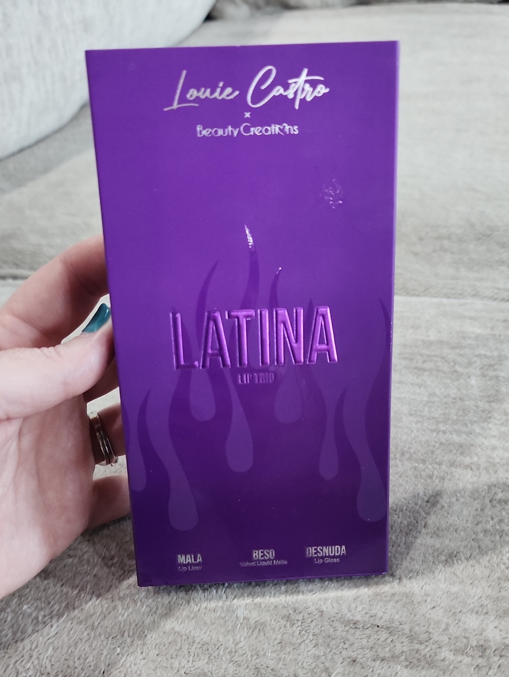 NWT Louie Castro LATINA Lip Trio- Lip Liner, Velvet Lip Gloss, Clear Lip Gloss